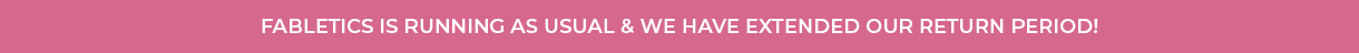 Fabletics is runing as usual