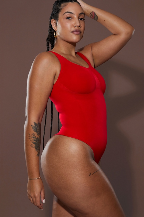 Nearly Naked Shaping Thong Bodysuit