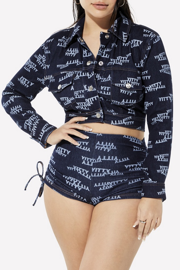 Denim Is Served Cropped Jacket
