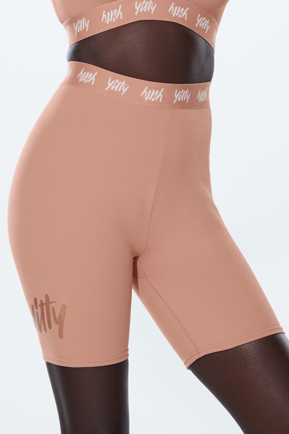 Major Label Shaping High Waist Logo Short
