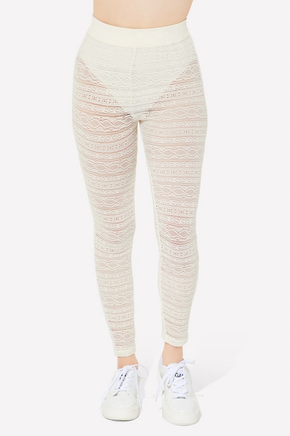 Knit Slip Open Backed Ruched Legging
