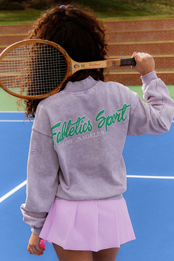 Lightweight Terry Half Zip Sweatshirt