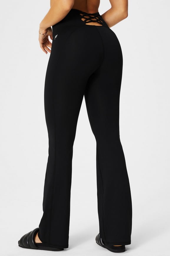 PureLuxe High-Waisted Strappy Flare