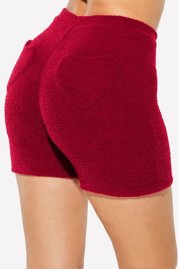 Short de cintura alta con bolsillo en forma de corazón Pet Me