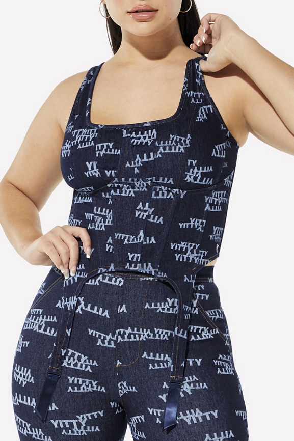 Denim is Served Corset