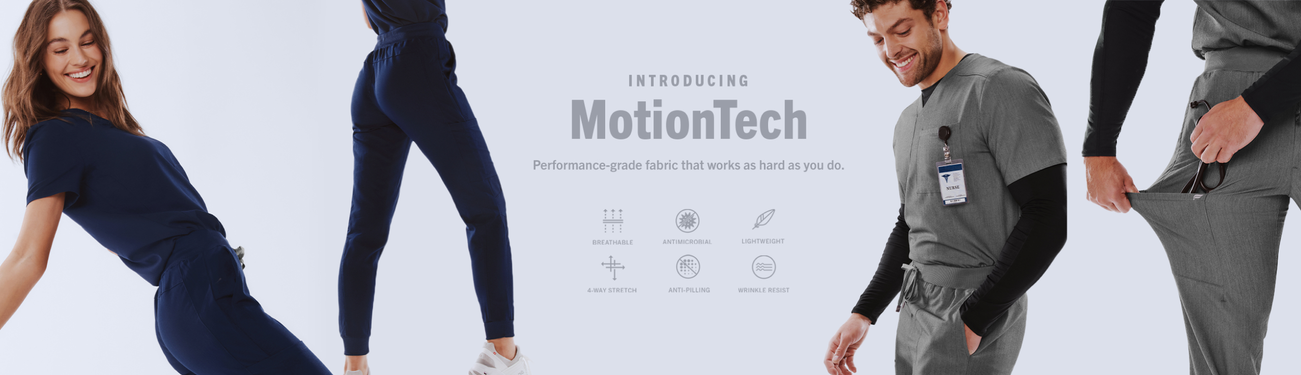 Introducing MotionTech, performance-grade fabric that works as hard as you do. Shop now.