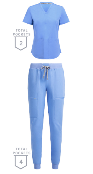 Build your scrubs set - offering a variety of colors and styles. Take the quiz to shop