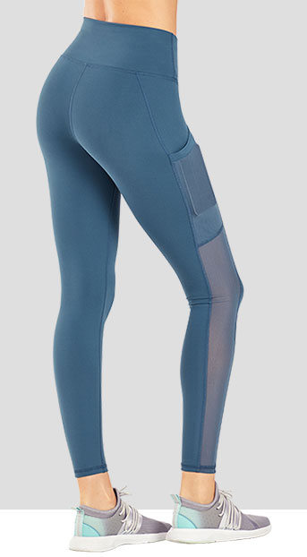 Fabletics Kate Hudson Blue Mila Pocket Capri Leggings