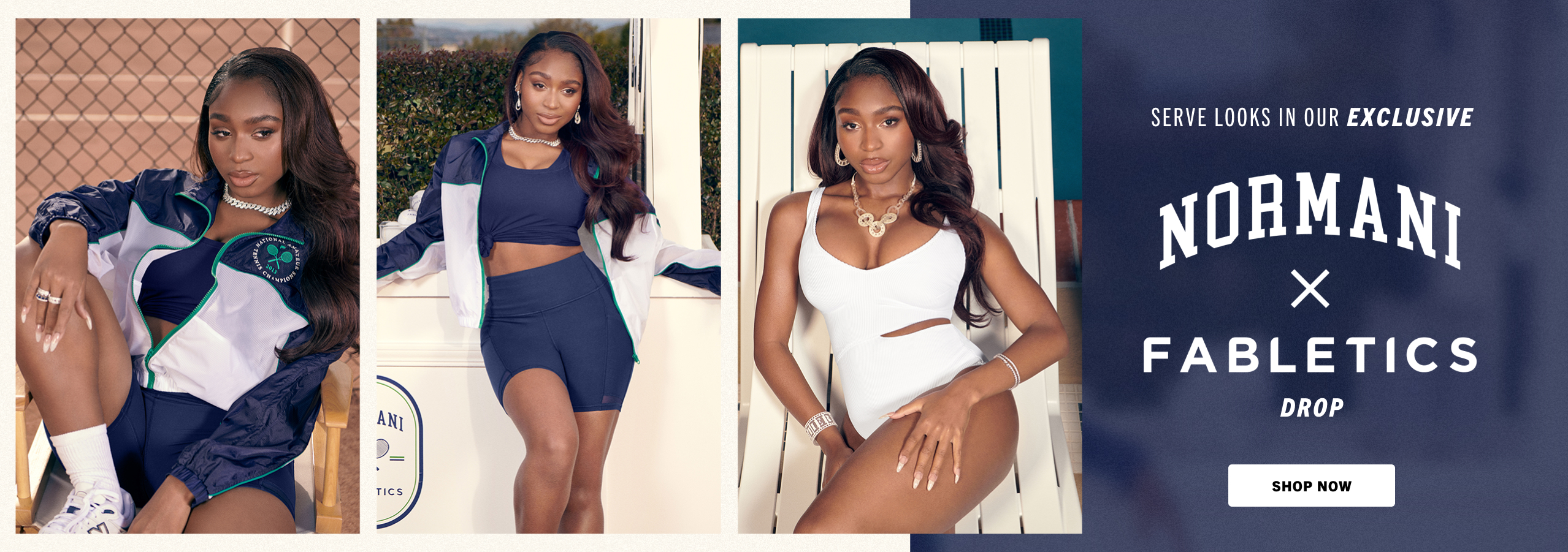Take the quiz to shop the Norman x Fabletics drop