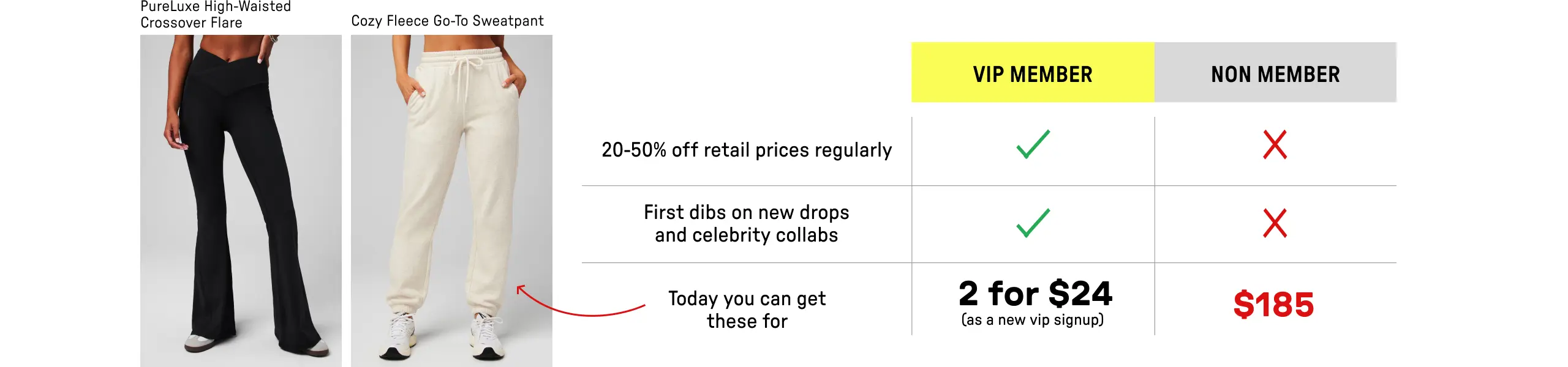 Two ways to shop, only one way to save. Click to become a new VIP.