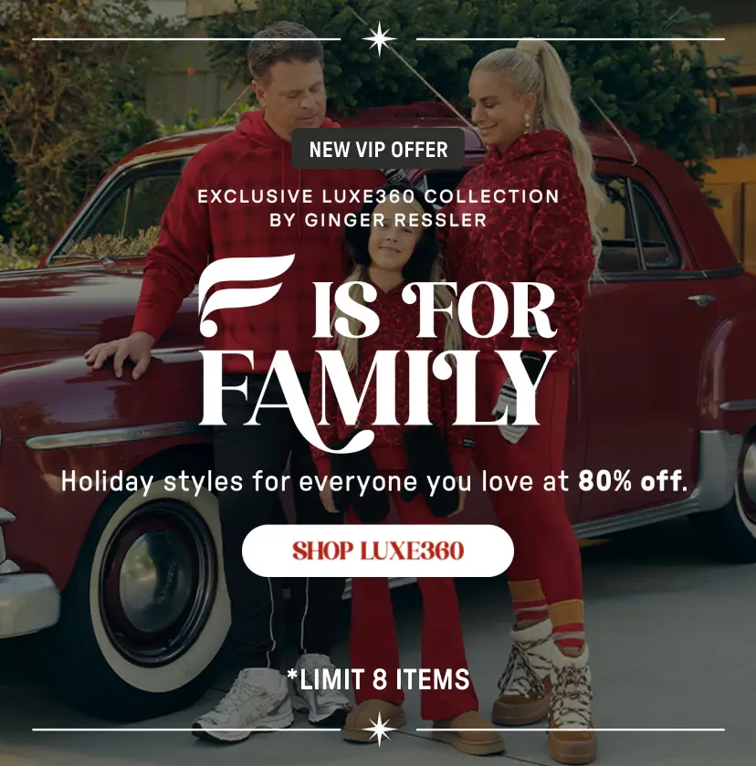 Exclusive Luxe360 collection by Ginger Ressler. Fabletics is for family. Get into the spirit of the season with styles for everyone you at 80% off for a limited time.