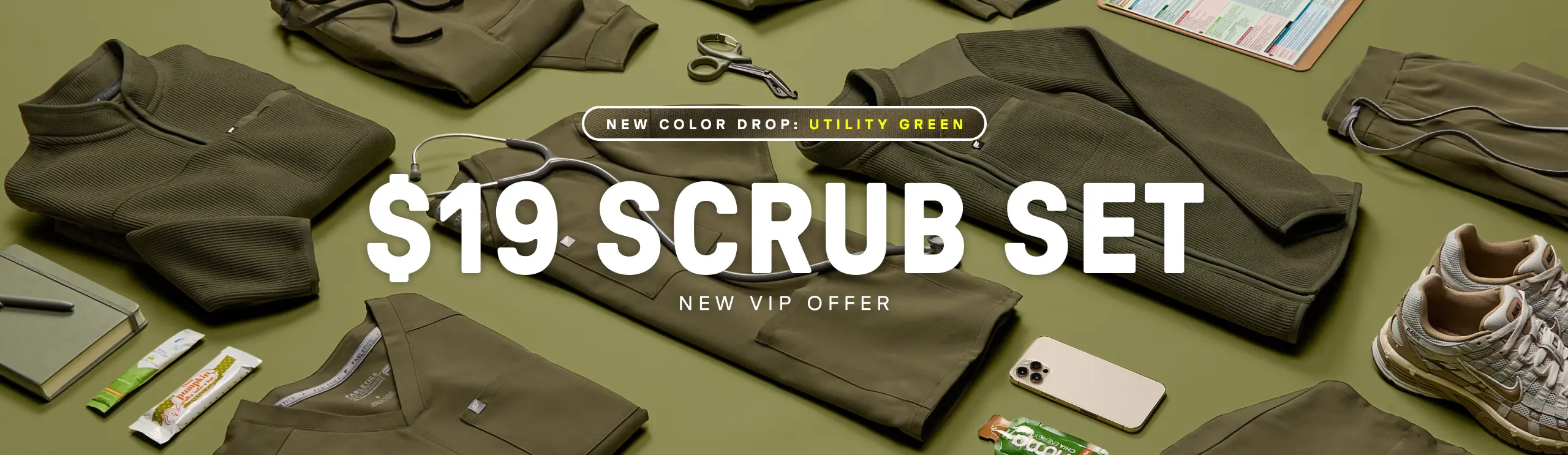 Get your first scrub set for $19 when you join as a new VIP.