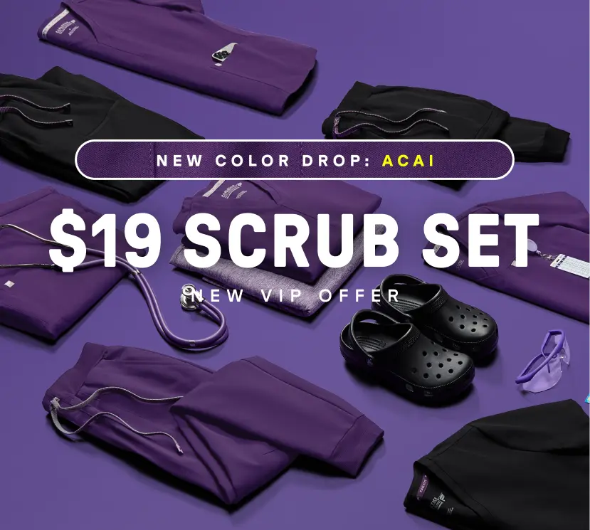 Get your first scrub set for $19 when you join as a new VIP.