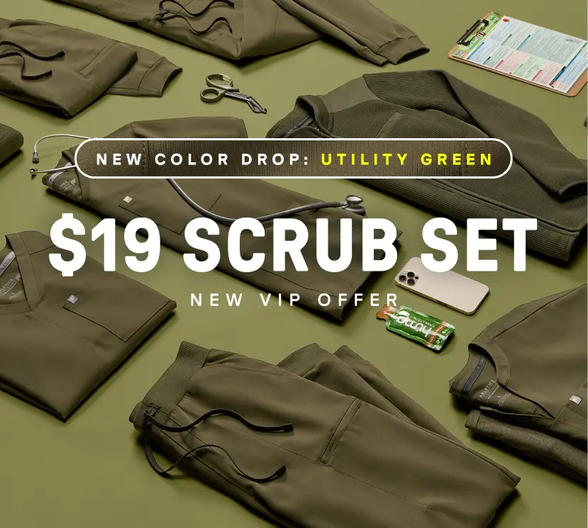 Get your first scrub set for $19 when you join as a new VIP.