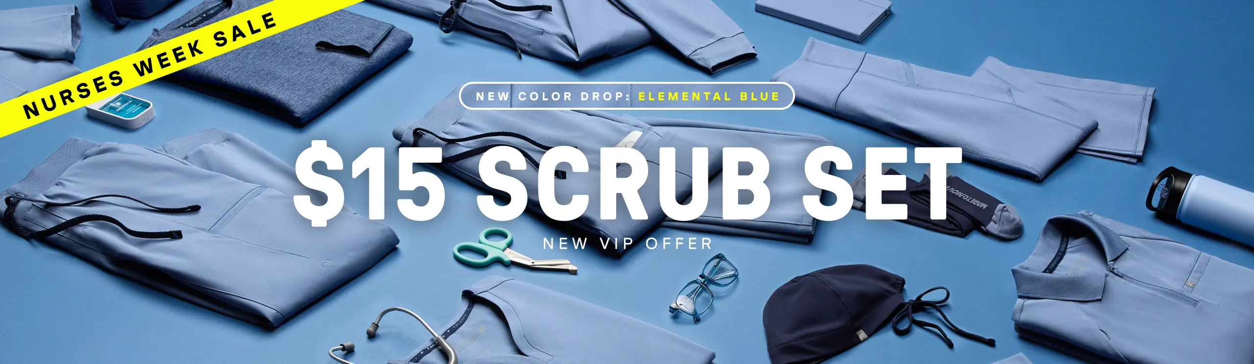 $15 Scrub Set. New VIP Offer.
