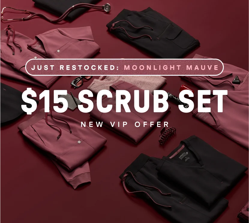 $15 Scrub Set. New VIP Offer.