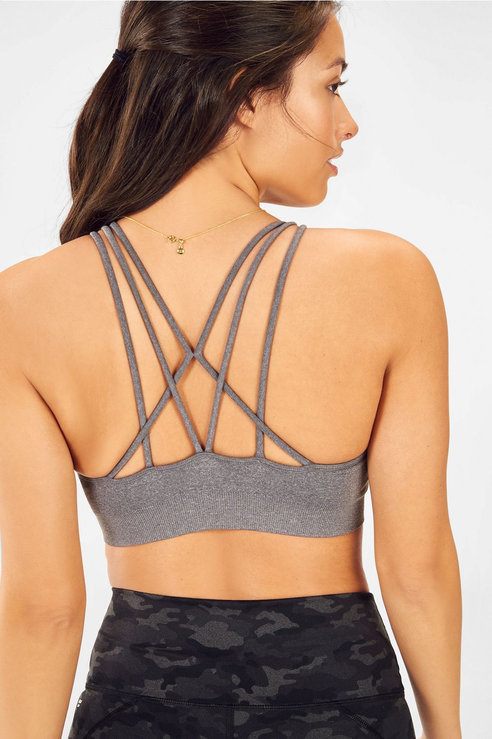 strappy sports bra