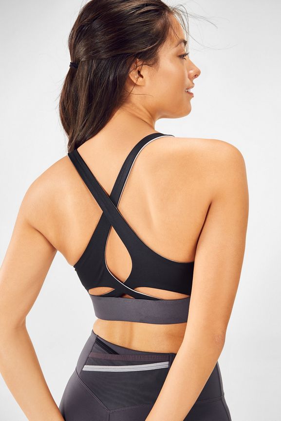 No-Bounce Sports Bra Zip-Up  Sports bra, Bra, Strappy sports bras