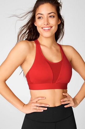 Fabletics Zoe High Impact High Support Sports Bra Gray - $19 - From  Reclaimed