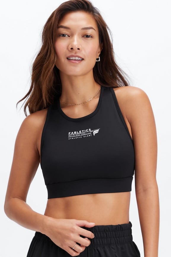 Fabletics Trinity High Impact Sports Bra Black XL New with Tags