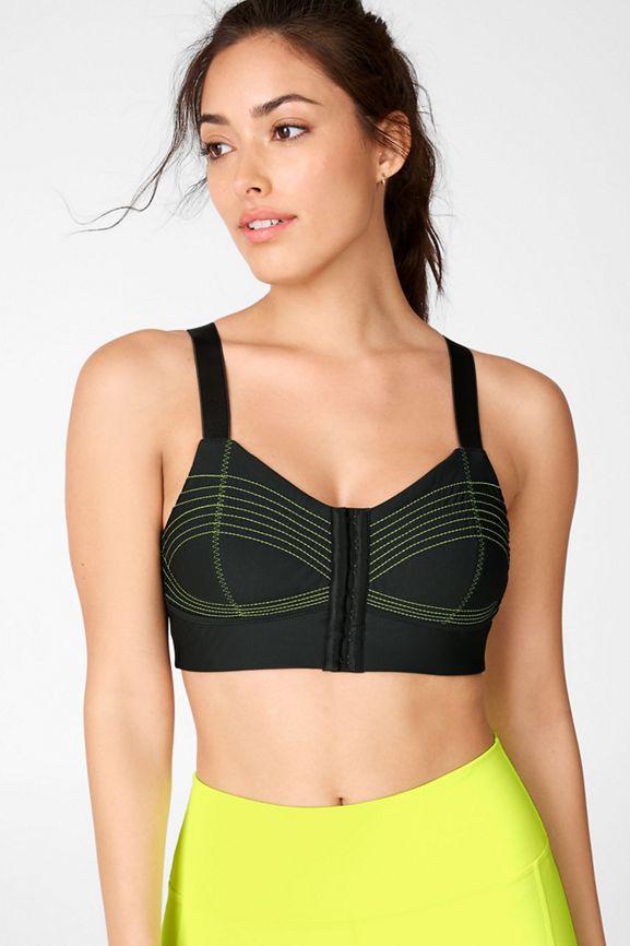 Shop Moulded Cup Sports Bra with Hook and Eye Closure Online