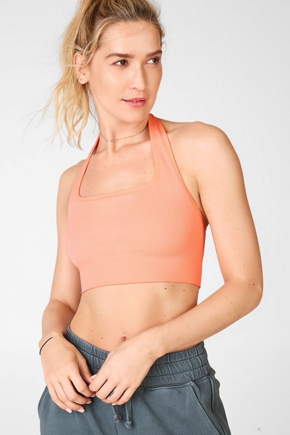 Fabletics Piper Seamless Bralette Clothing in White - Get great deals at  JustFab