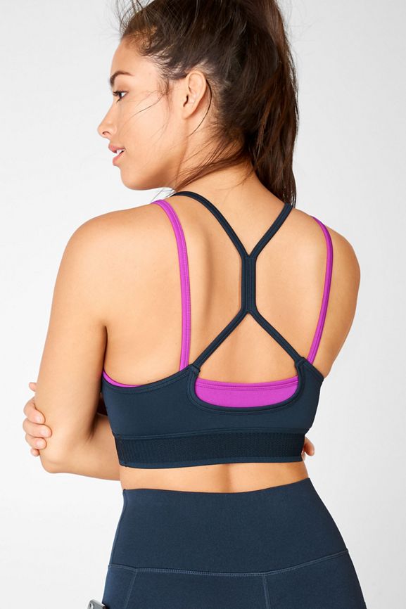 Fabletics Poppy Pink Womens Seamless Sports Bra - Size Small - New With  Tags