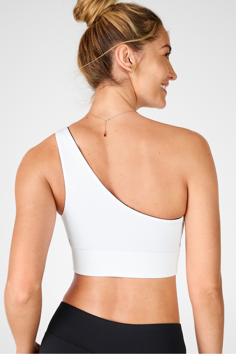 Ausla Women's High Support Sports Bra Crop One Shoulder Breathable  Elasticity(S-Coffee) : : Fashion