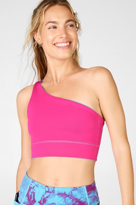 Harlow One Shoulder Reversible Sports Bra - Yitty