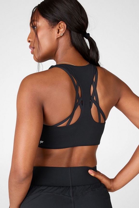 Be Unstoppable Strappy Sports Bra- Black – The Pulse Boutique