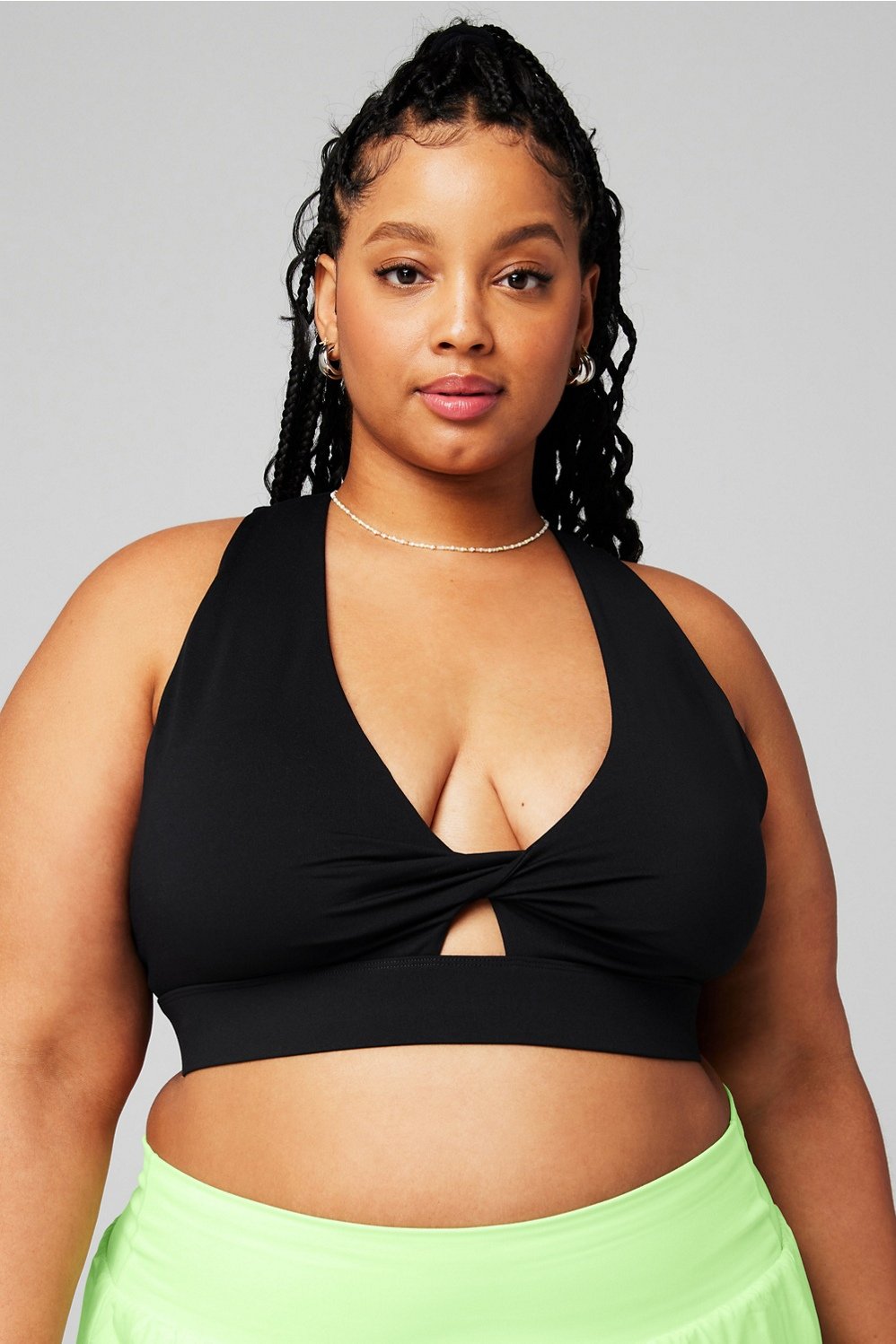 Fabletics Oasis Twist Sports Bra Womens plus Size