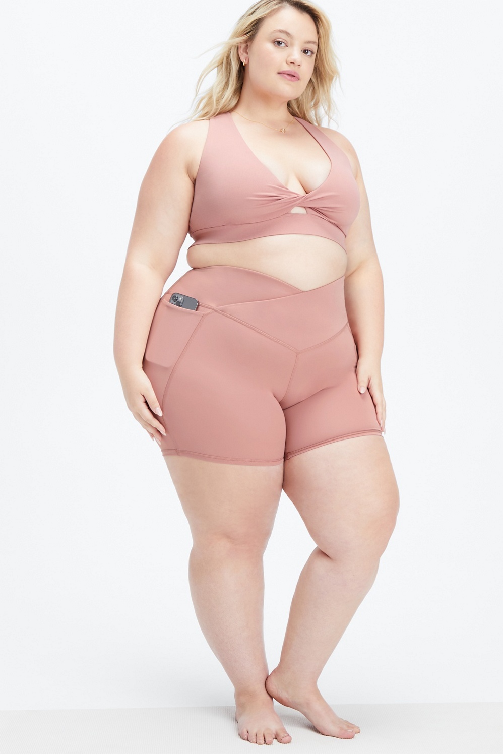 FABLETICS OASIS TWIST Sports Bra - Size Large - Pink £33.17 - PicClick UK