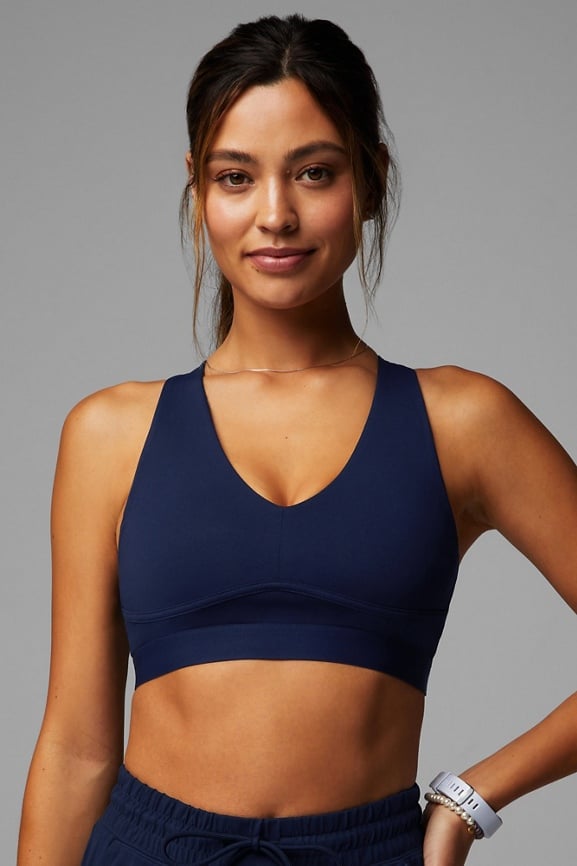 NWT Fabletics: Principle Motion365+ Low Impact Bra, size large in Blue