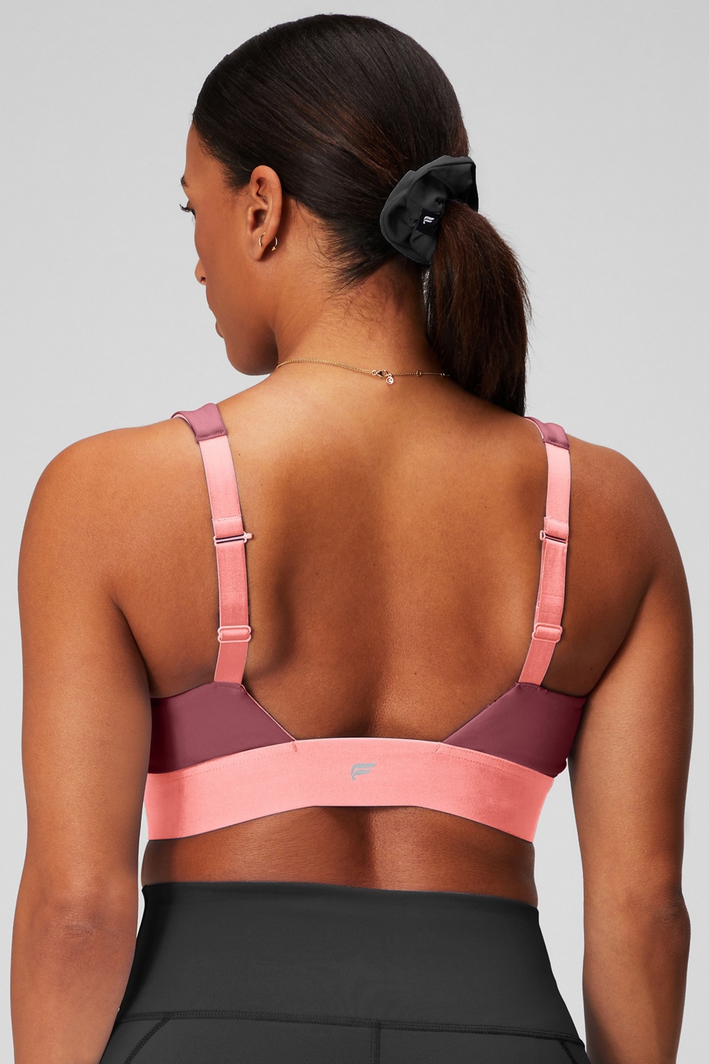 FABLETICS All Day Every Day Sports Bra Plush Pink /Sprout XXL NWT