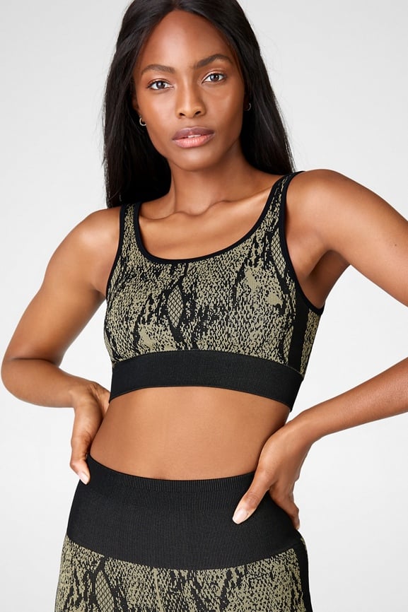 Fabletics Shelby Seamless Rib Bra Womens Frontier Size
