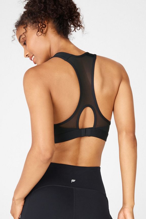 Bodybrics Front Zip Sports Bra - Black Women Women