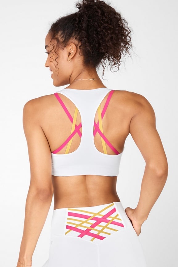 Fabletics Kessler High Impact Sports Bra Womens pink plus Size 4X
