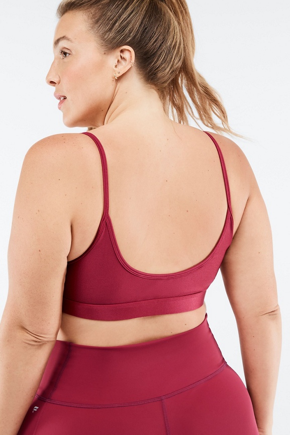 Fabletics Adley Low Impact Sports Bra Womens red Size XXS