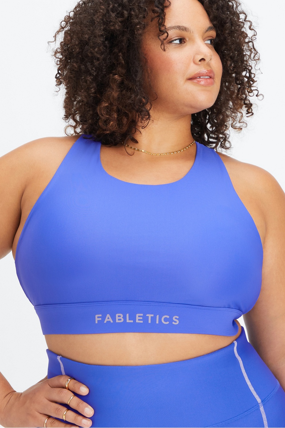 Fabletics sports bra Size large (no size tag) Dark - Depop