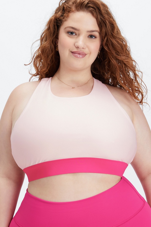 Fabletics // No Bounce Sports Bra in Pink Buff Size 2X - $29 (55% Off  Retail) - From Kelsey