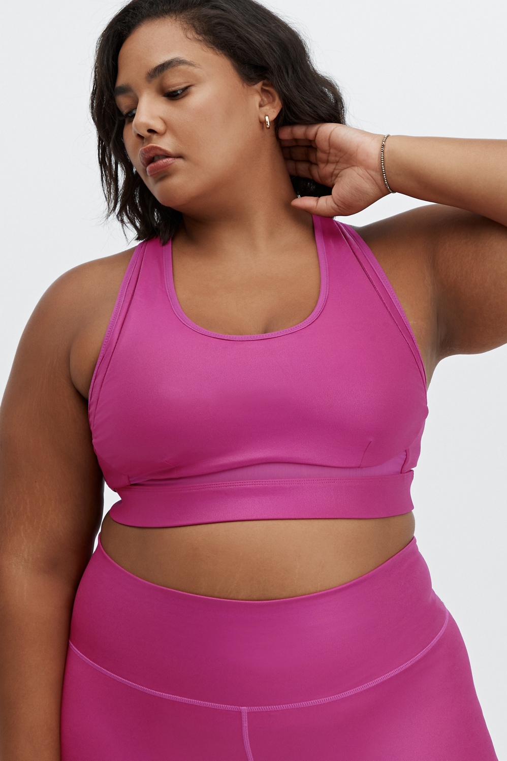 Fabletics Belle Iridescent High-Impact Sports Bra Womens plus Size