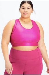 Belle Iridescent Adjustable High Impact Sports Bra - - Fabletics