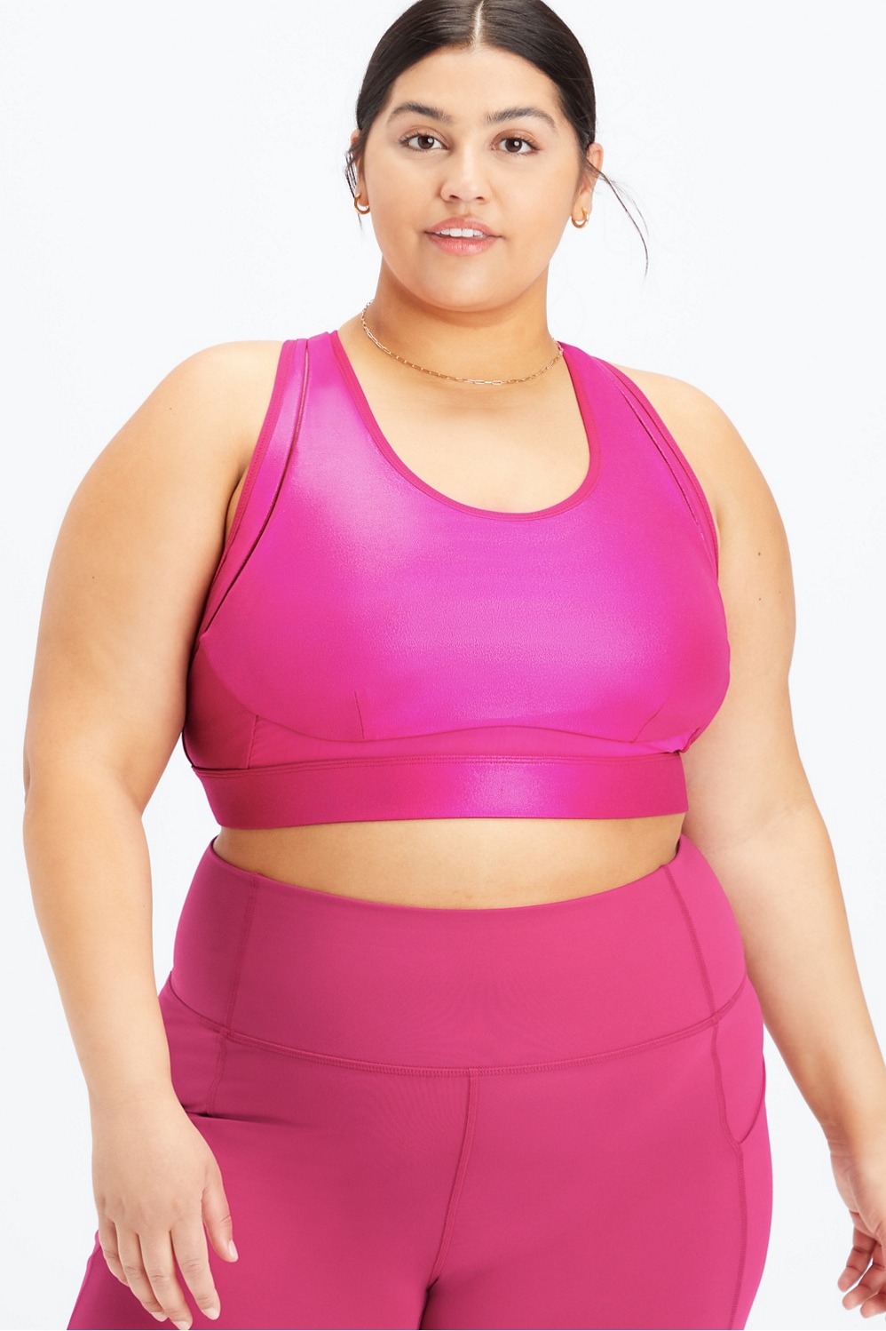 Fabletics Belle Iridescent Adjustable High Impact Sports Bra Womens plus Size