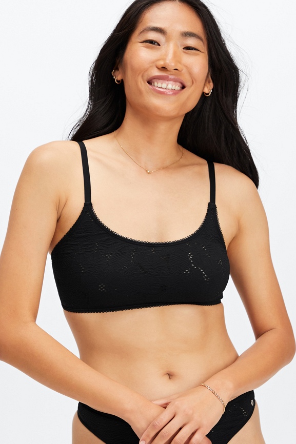 Seamless store lace bralette