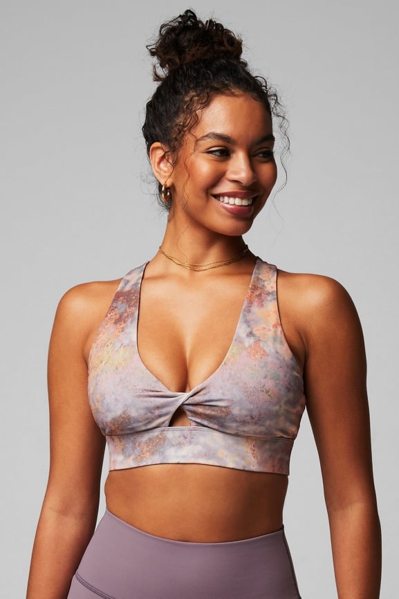 Fabletics Oasis Twist Sports Bra Pink - $33 (44% Off Retail) New With Tags  - From Autumn
