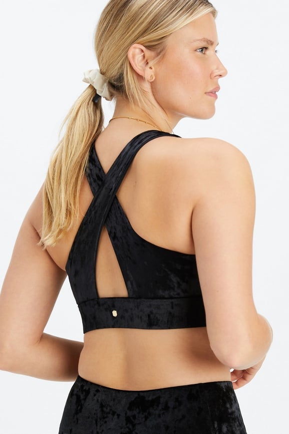 Fabletics Sports Bra Snapdragon Reversible Mesh ($30) ❤ liked on