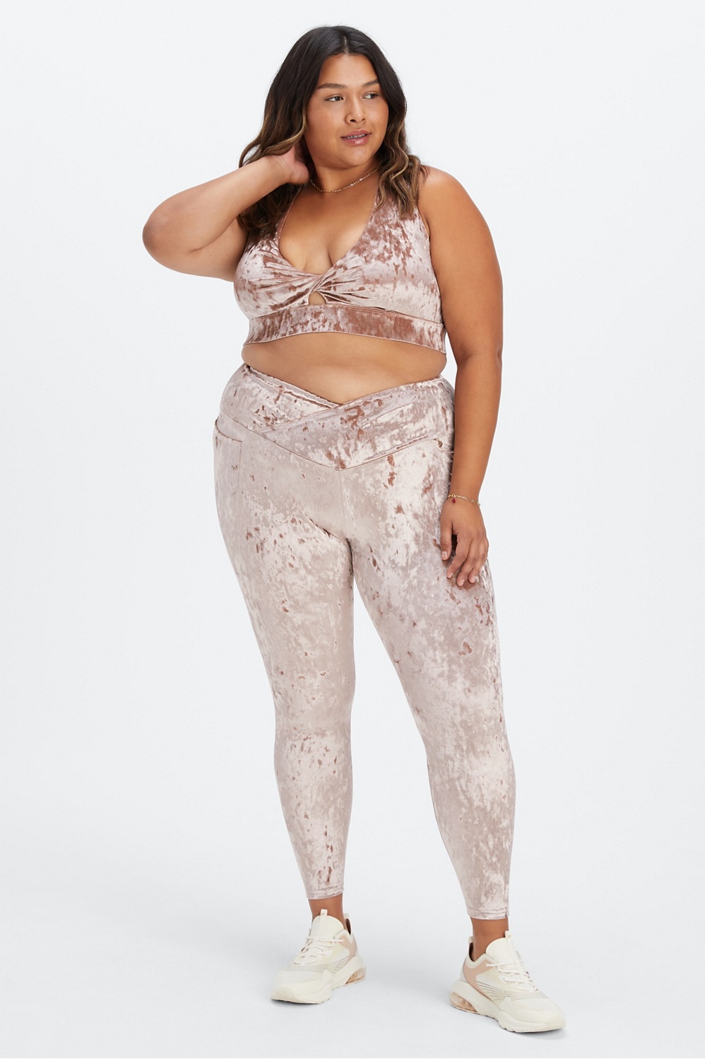 Plus Size Crisscross Mesh Sports Bra in Black Caviar - Get great deals at  ShoeDazzle