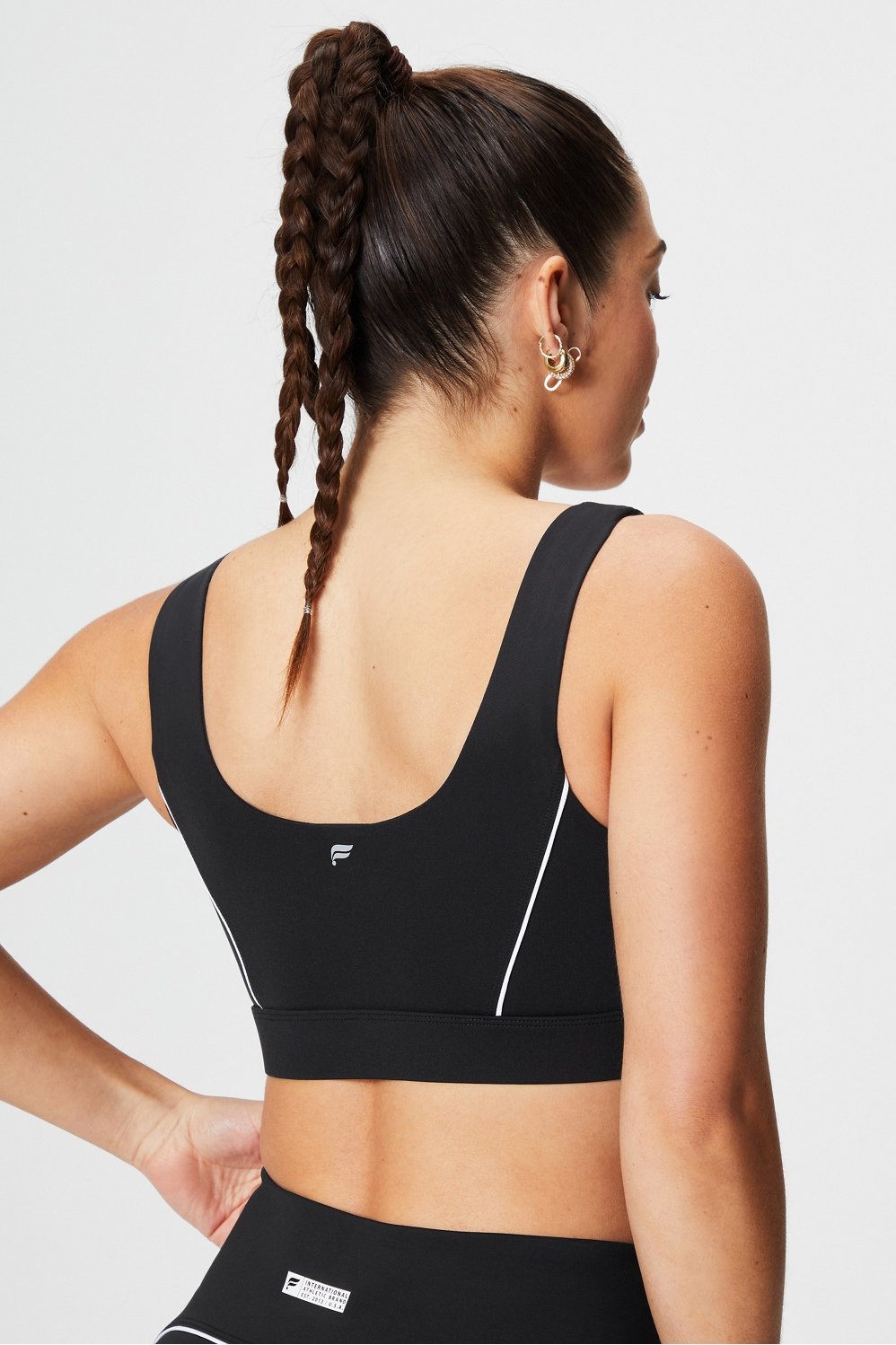 Fabletics Aza Medium Impact Sports Bra Black Size M