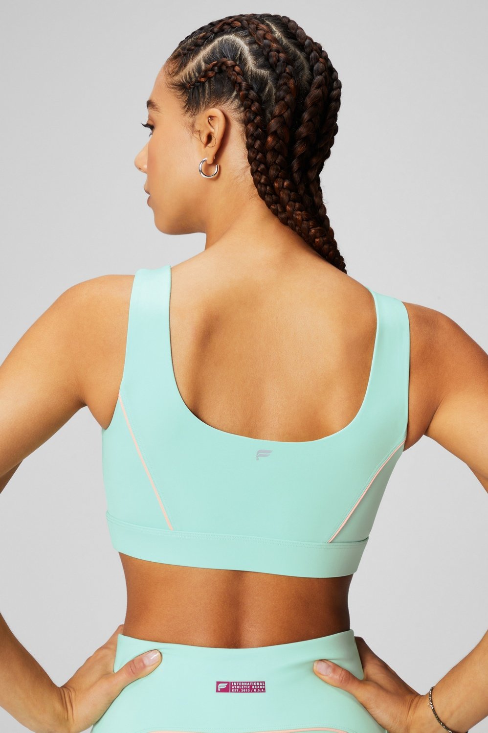 Medium Impact Piped Sports Bra