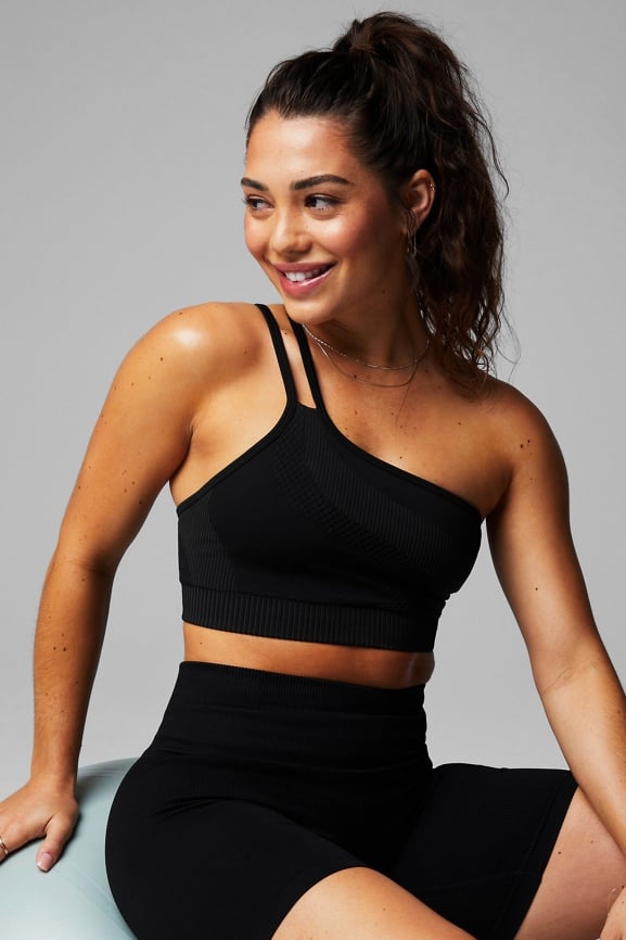 Seamless Low Impact One Shoulder Bra - - Fabletics Canada